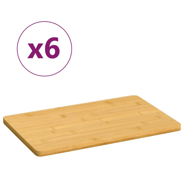 Bambus Frühstücksbrettchen 6er Set