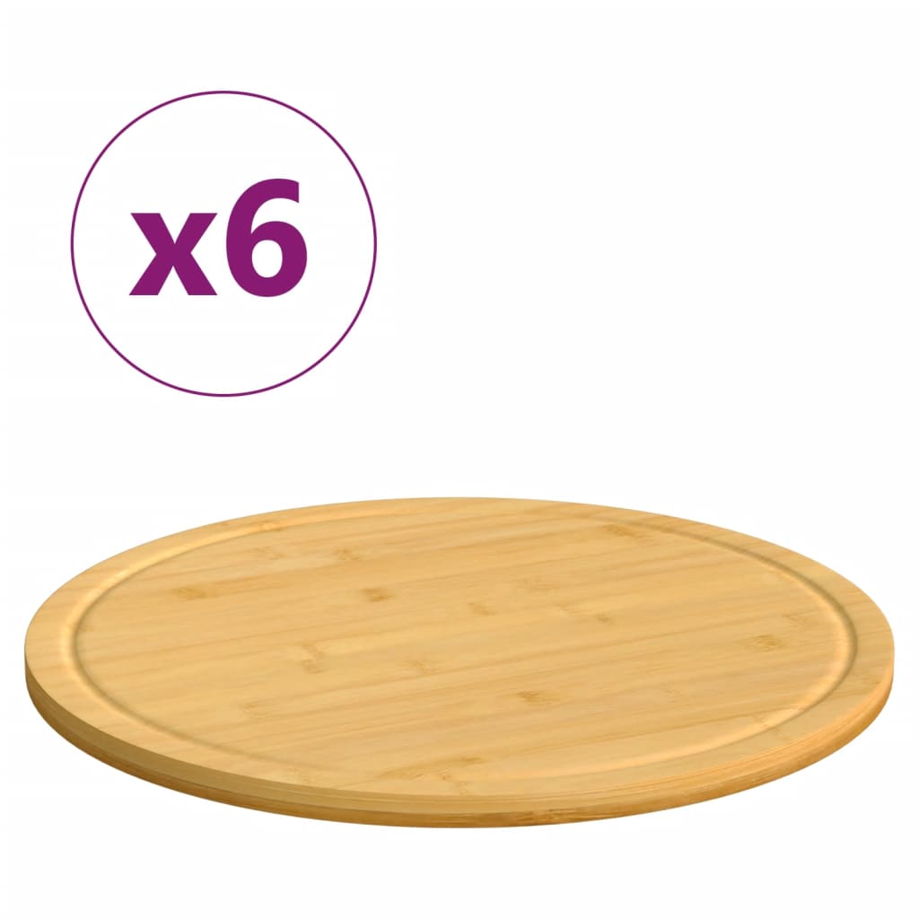 Bambus Schneidebretter Set, 6 Stück