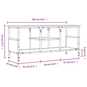 TV-Schrank Räuchereiche 100 cm