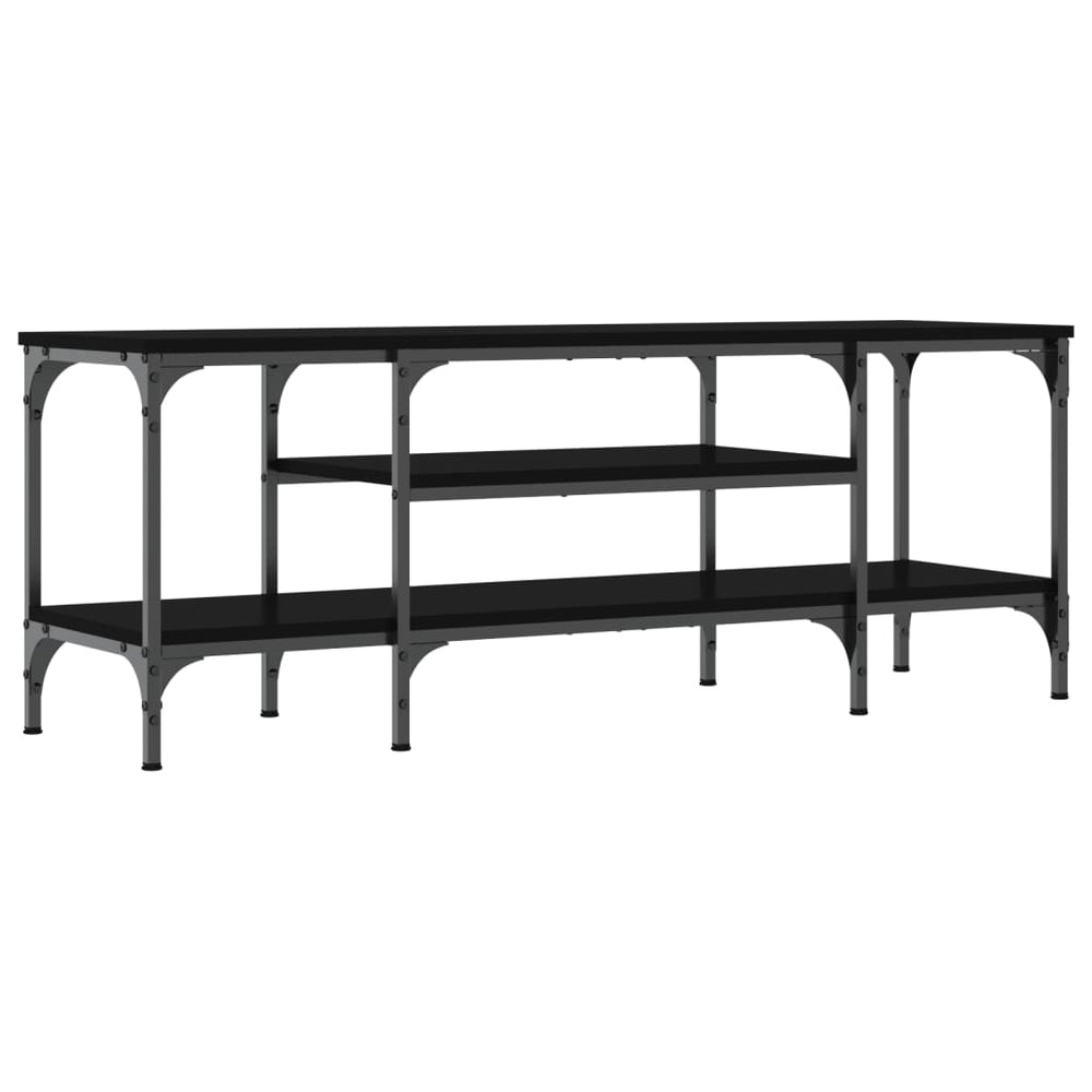 Schwarzer TV-Schrank 121 cm