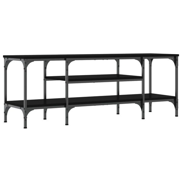 Schwarzer TV-Schrank 121 cm