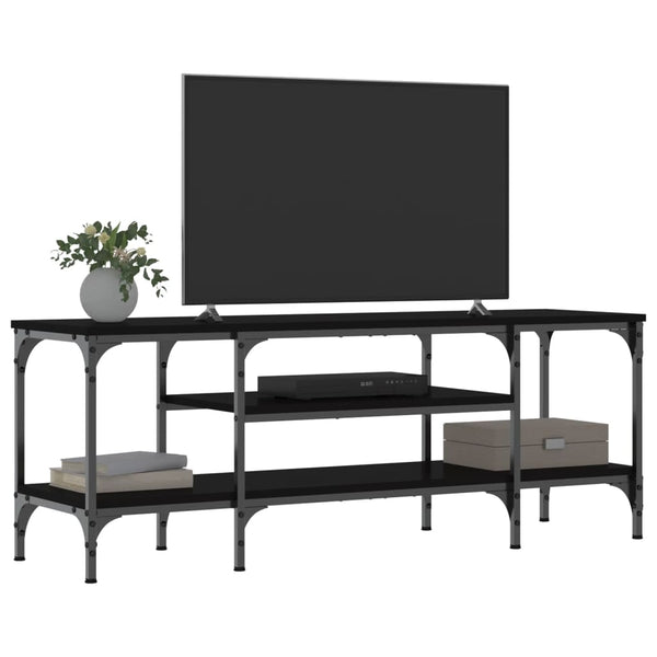 Schwarzer TV-Schrank 121 cm