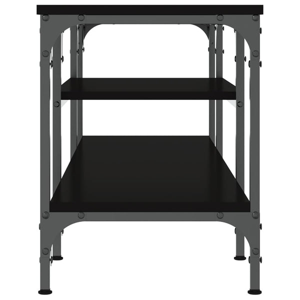 Schwarzer TV-Schrank 121 cm