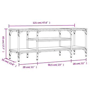 TV-Schrank Räuchereiche 121 cm