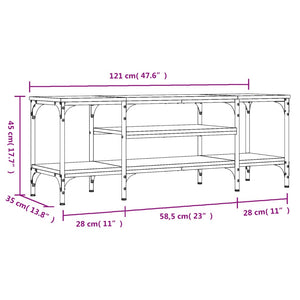 TV-Schrank Braun Eichenoptik, 121cm
