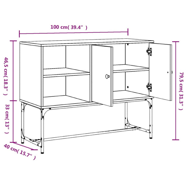 Sideboard Räuchereiche 100 cm