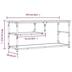 TV-Schrank Räuchereiche 103 cm
