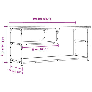 TV-Schrank Grau Sonoma 103 cm