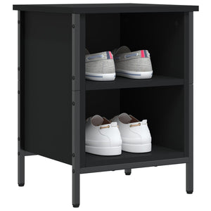 Schuhregal Schwarz Holzwerkstoff 38x35x50 cm