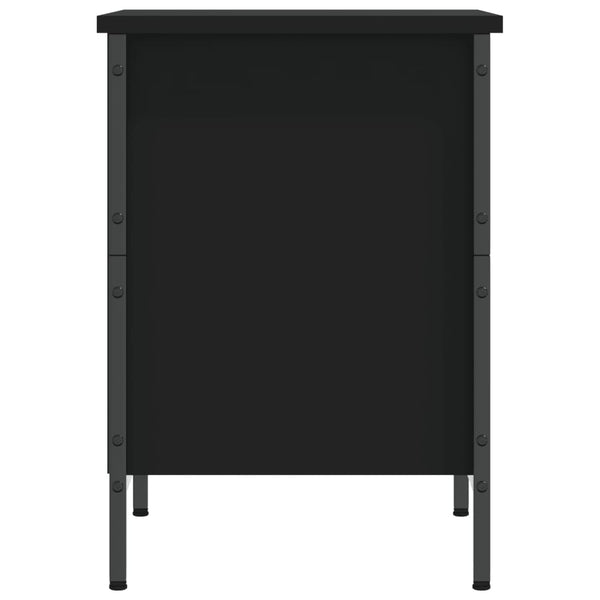 Schuhregal Schwarz Holzwerkstoff 38x35x50 cm