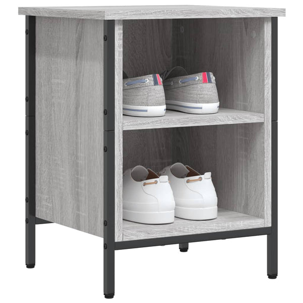 Schuhregal Grau Sonoma Holz