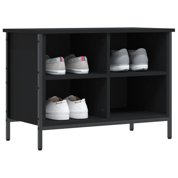 Schuhregal Schwarz 69x35x50 cm