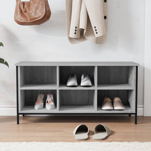 Schuhregal Grau Sonoma 100x35x50 cm