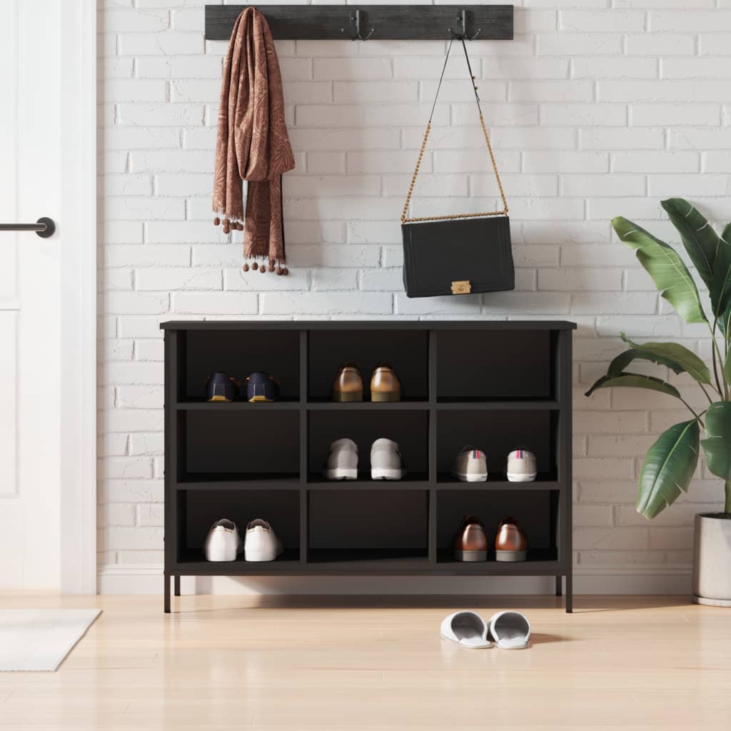 Schuhregal Schwarz 100 cm