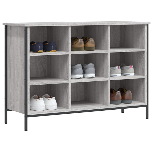 Schuhregal Grau Sonoma 100x35x70 cm
