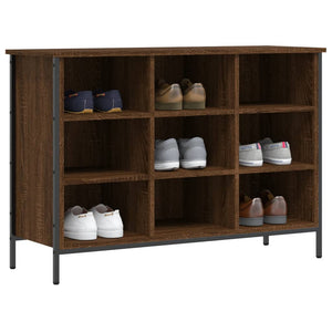 Schuhregal Braun Eichenoptik 100 cm