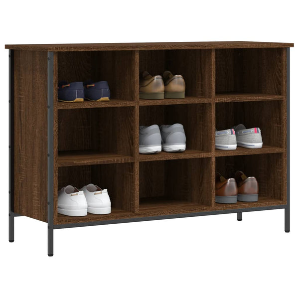 Schuhregal Braun Eichenoptik 100 cm
