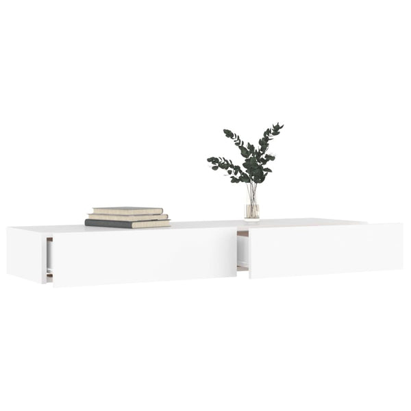 TV-Schrank mit LED Weiß 120cm