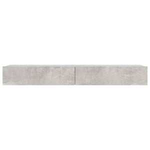 TV-Schrank Betongrau mit LED-Leuchten 120 cm