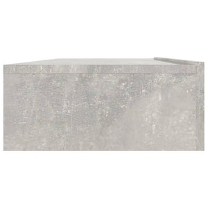 TV-Schrank Betongrau mit LED-Leuchten 120 cm