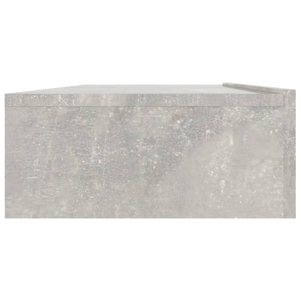 TV-Schrank Betongrau mit LED-Leuchten 120 cm