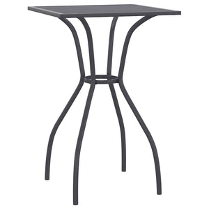 Anthrazit Gartentisch 50x50 cm Stahlgitter