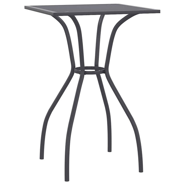 Anthrazit Gartentisch 50x50 cm Stahlgitter
