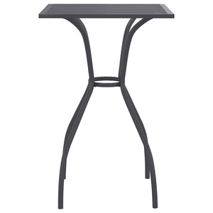 Anthrazit Gartentisch 50x50 cm Stahlgitter