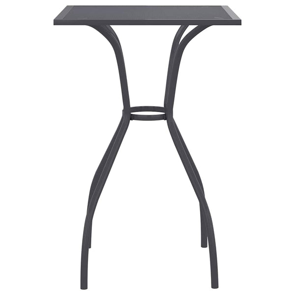 Anthrazit Gartentisch 50x50 cm Stahlgitter