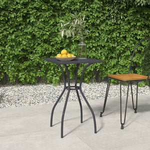 Anthrazit Gartentisch 50x50 cm Stahlgitter