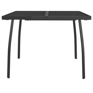 Anthrazit Gartentisch 100x100 cm Stahlgitter
