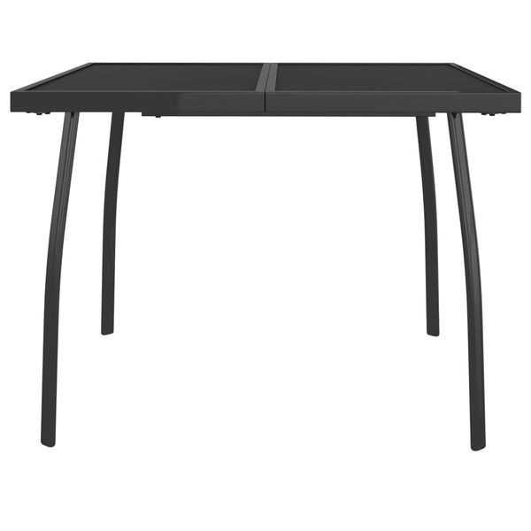 Anthrazit Gartentisch 100x100 cm Stahlgitter