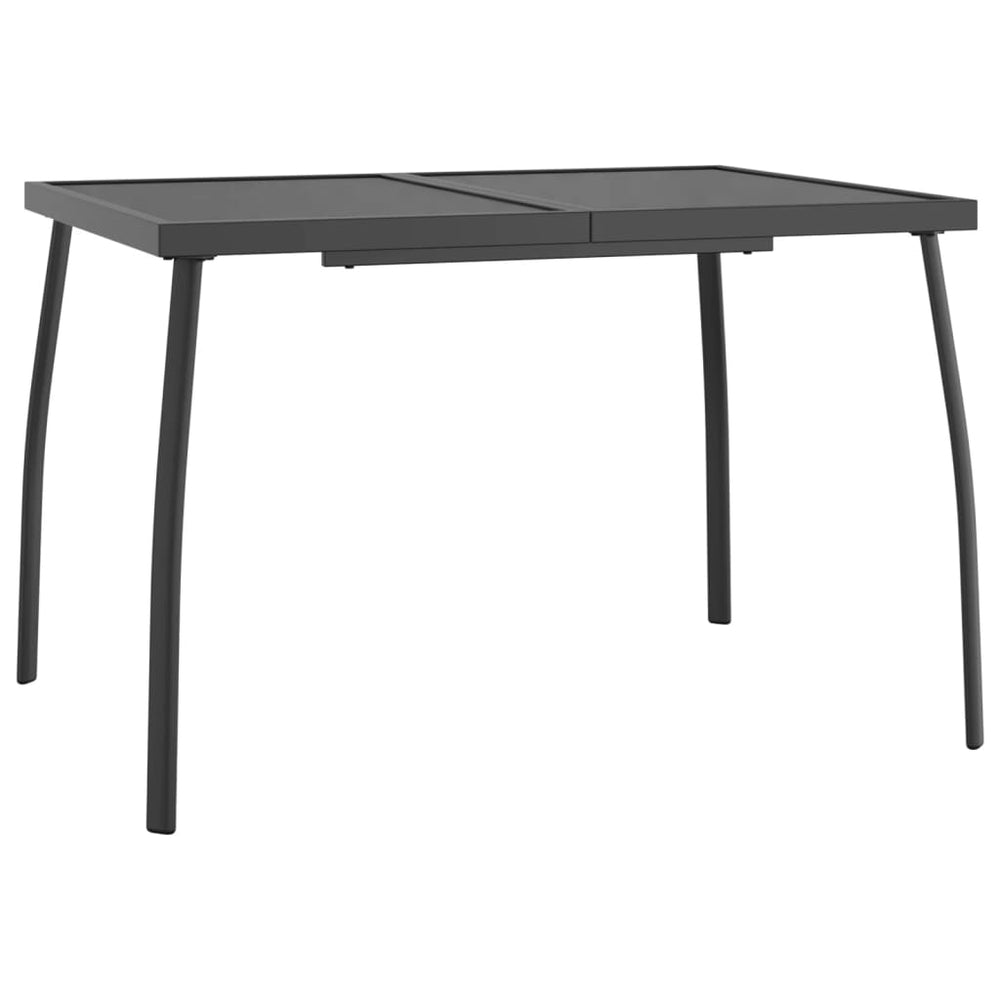 Anthrazit Gartentisch 110x80 cm Stahlgitter