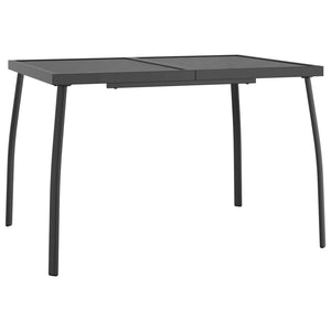 Anthrazit Gartentisch 110x80 cm Stahlgitter