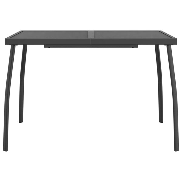 Anthrazit Gartentisch 110x80 cm Stahlgitter