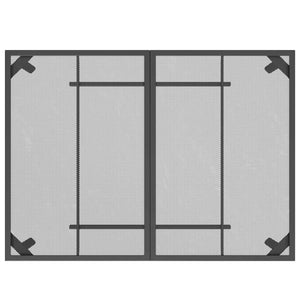 Anthrazit Gartentisch 110x80 cm Stahlgitter