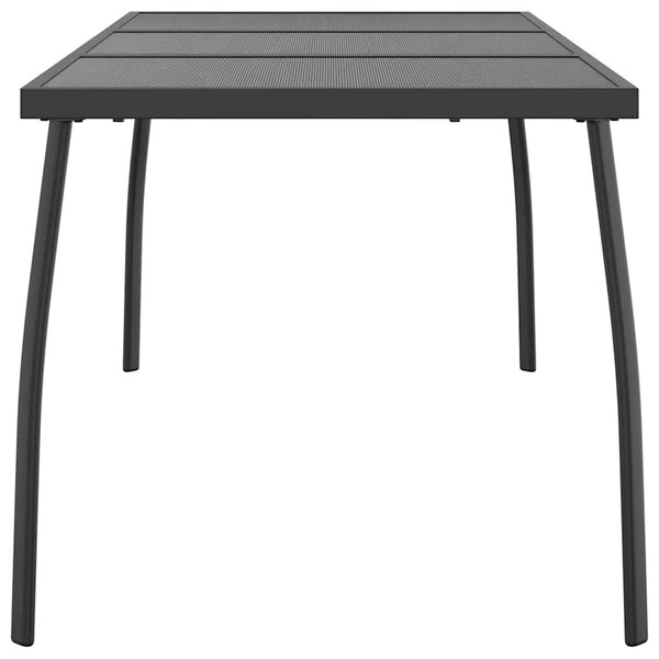 Gartentisch Anthrazit Stahlgitter 165x80 cm