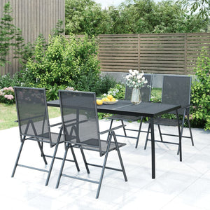 Gartentisch Anthrazit Stahlgitter 165x80 cm