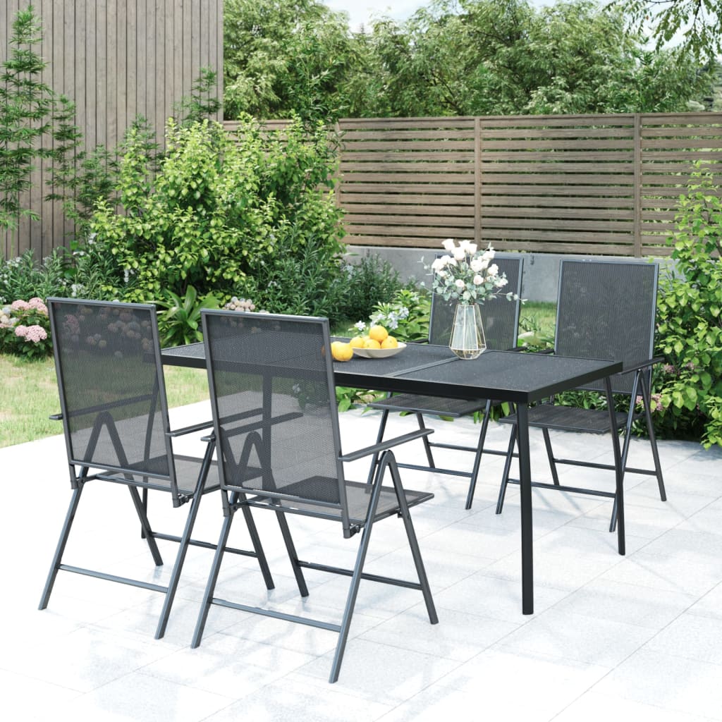 Gartentisch Anthrazit Stahlgitter 165x80 cm