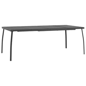 Gartentisch Anthrazit 200x100 cm Stahlgitter