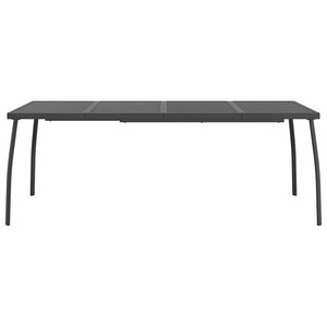 Gartentisch Anthrazit 200x100 cm Stahlgitter