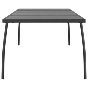 Gartentisch Anthrazit 200x100 cm Stahlgitter