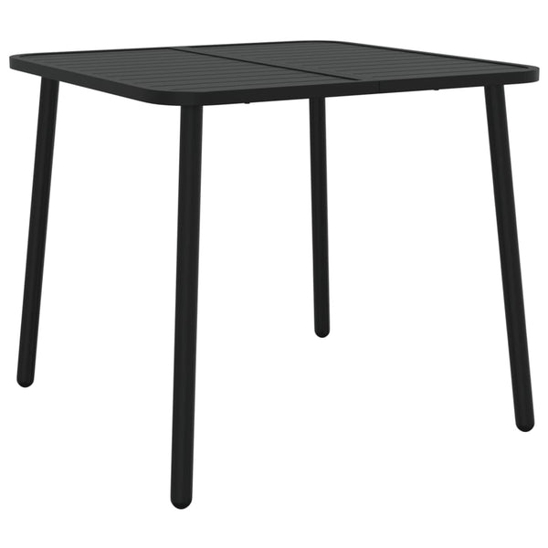 Anthrazit Gartentisch Stahl 80x80 cm
