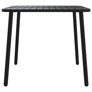 Anthrazit Gartentisch Stahl 80x80 cm