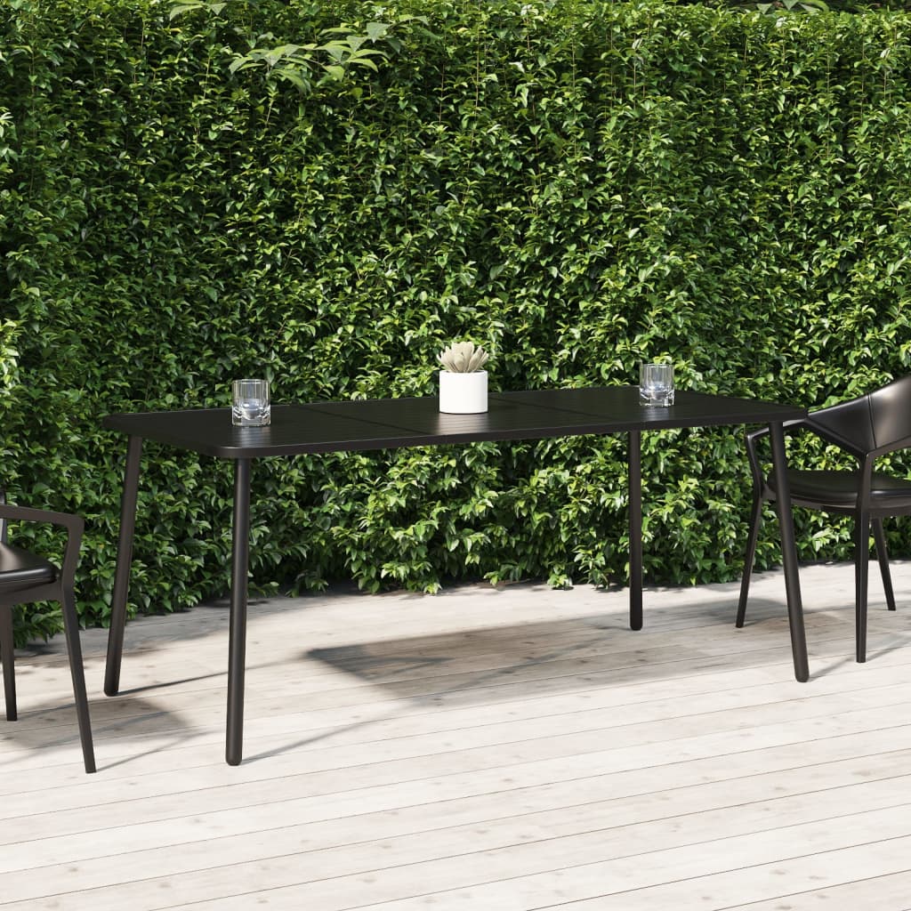 Anthrazit Gartentisch Stahl 165x80 cm