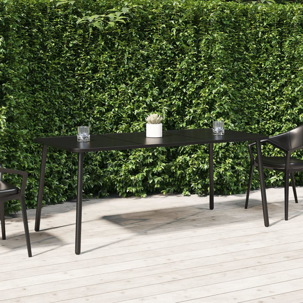 Anthrazit Gartentisch Stahl 165x80 cm