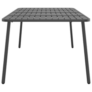 Anthrazit Gartentisch 200x100 cm Stahl