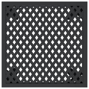 Anthrazit Gartentisch Stahl 50x50 cm