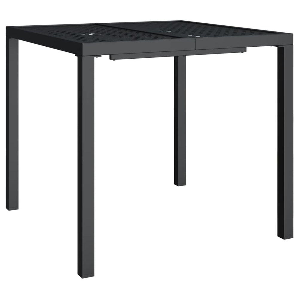 Anthrazit Gartentisch 80x80 cm Stahl
