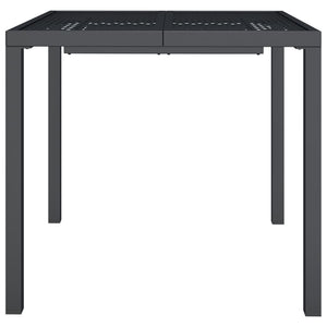 Anthrazit Gartentisch 80x80 cm Stahl